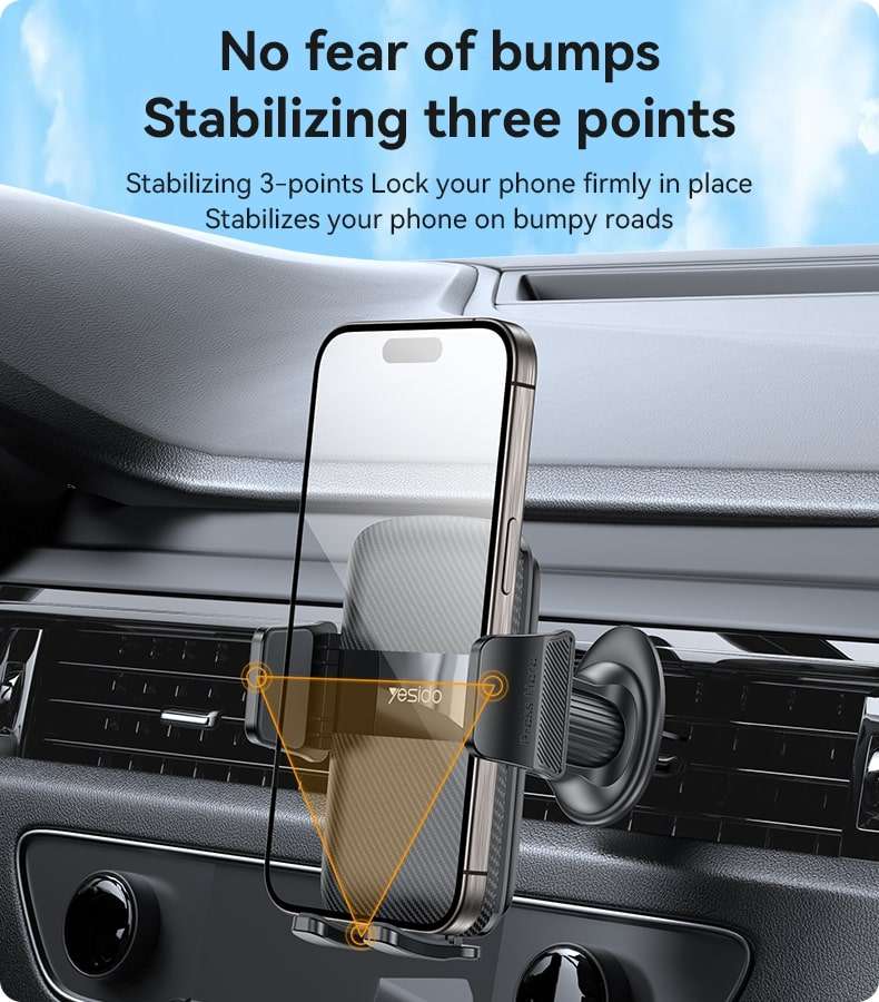 YESIDO Car Holder C251 | Air Vent Mount Black