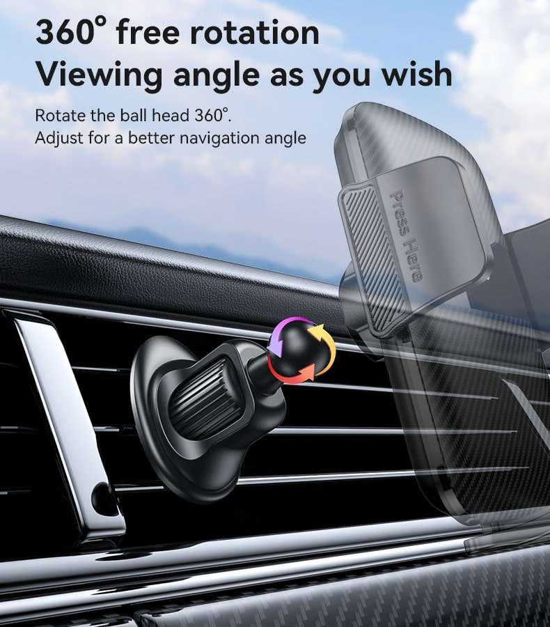 YESIDO Car Holder C251 | Air Vent Mount Black