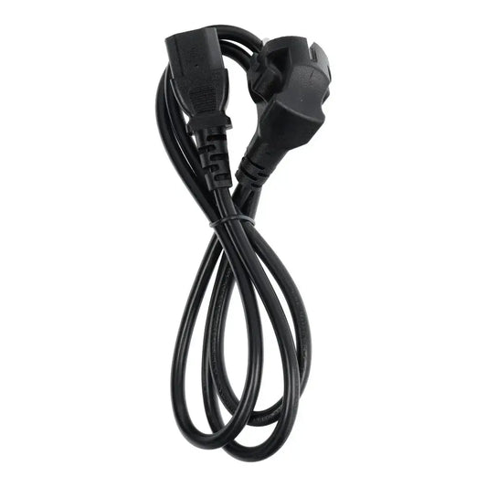 Stromkabel 230V 16A für PC/Monitor/Drucker – 1,2m Kaltgerätekabel Schwarz - MIZO.at