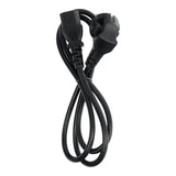Stromkabel 230V 16A für PC/Monitor/Drucker – 1,2m Kaltgerätekabel Schwarz - MIZO.at