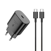 JELLICO EU25 Wall Charger 25W PD + USB-C Cable Black - MIZO.at