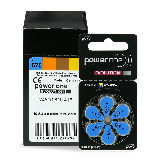 Power One Evolution 675 PR44 Batteries Made in Germany - MIZO.at