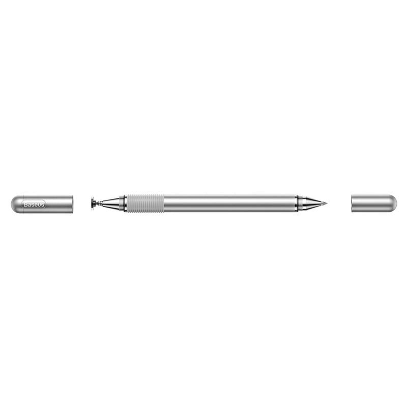 Capacitive Stylus & Gel Pen | Precision Disc | Silver - MIZO.at