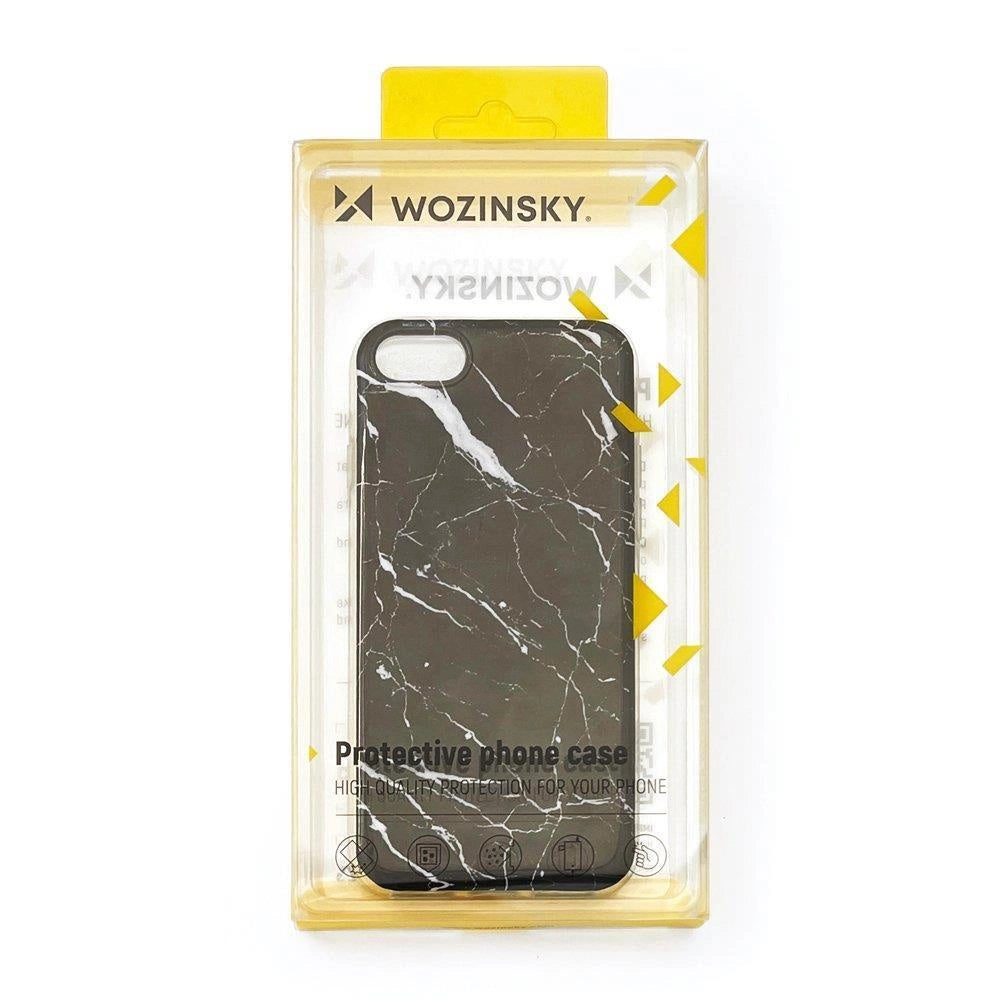 Samsung S22+ Marble Case | Black Wozinsky Gel Cover - MIZO.at