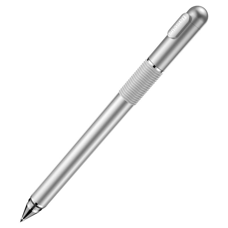 Capacitive Stylus & Gel Pen | Precision Disc | Silver - MIZO.at