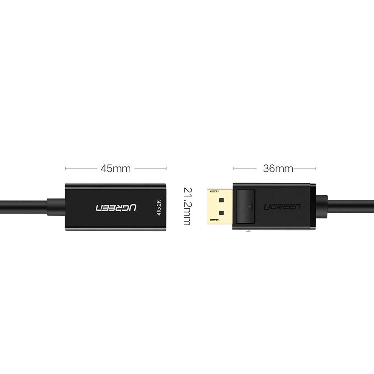 Ugreen DisplayPort to HDMI Adapter | 4K Resolution, 10m Transmission - MIZO.at