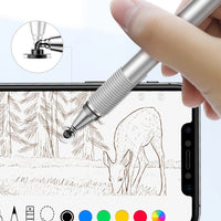 Capacitive Stylus & Gel Pen | Precision Disc | Silver - MIZO.at