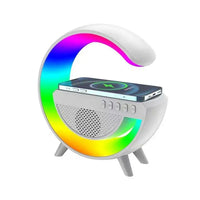 Wireless LED Speaker with Wireless Charging G500 White - MIZO.at