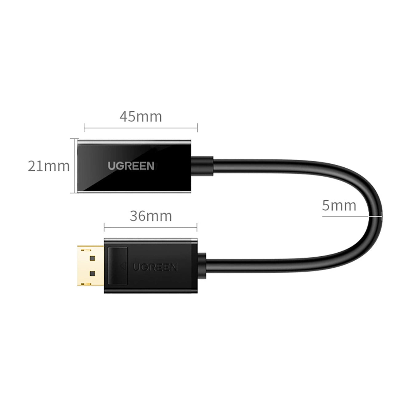 Ugreen DisplayPort to HDMI Adapter | 4K Resolution, 10m Transmission - MIZO.at