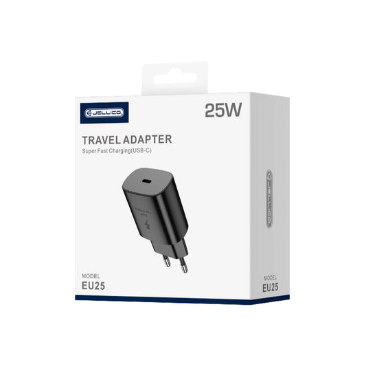 JELLICO EU25 25W PD Ladegerät Netzstecker USB-C Schwarz - MIZO.at