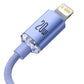 iPhone Ladekabel USB C auf Lightning 20W Schnellladen 1,2 m Baseus Lila - MIZO.at