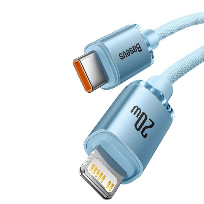 USB C auf Lightning Kabel 1,2 m 20W Schnellladen iPhone Baseus Crystal Shine - MIZO.at