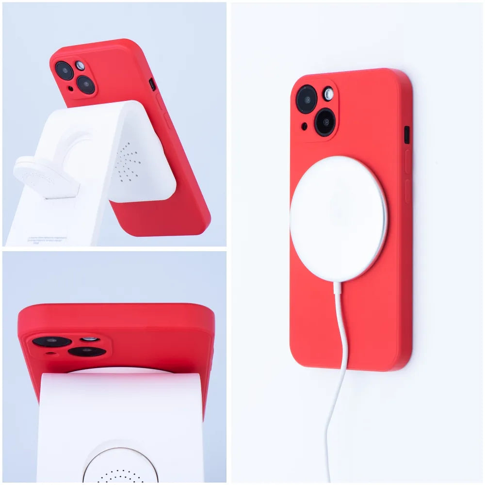 Silikon MagSafe Case iPhone 14 Rot Magnetisch - MIZO.at