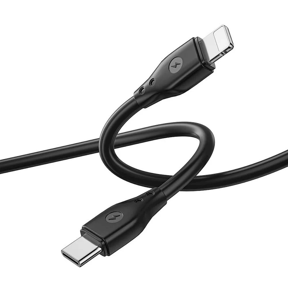 30W USB-C to Lightning Cable | Pioneer Series, 1m, Black - MIZO.at