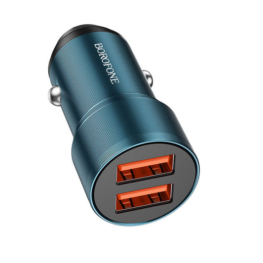 Borofone BZ19 Wisdom Auto-Ladegerät | 2×USB QC/FCP/AFC 12W - MIZO.at