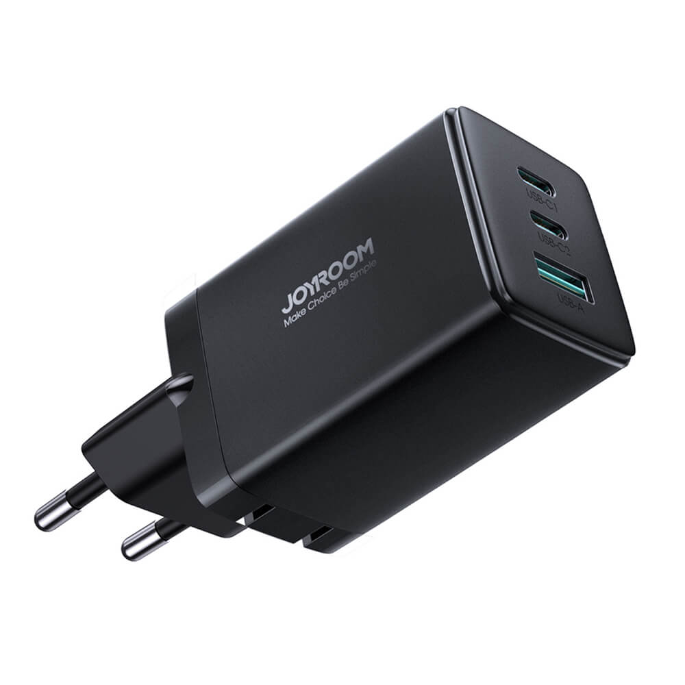 Joyroom TCG01 65W GaN Ladegerät 2×USB-C + USB-A + 100W Kabel Schwarz - MIZO.at