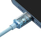USB C auf Lightning Kabel 1,2 m 20W Schnellladen iPhone Baseus Crystal Shine - MIZO.at