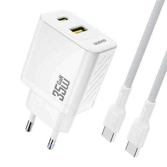 Dudao A27 MaxC 35W GaN Ladeset + USB-C Kabel Weiß - MIZO.at