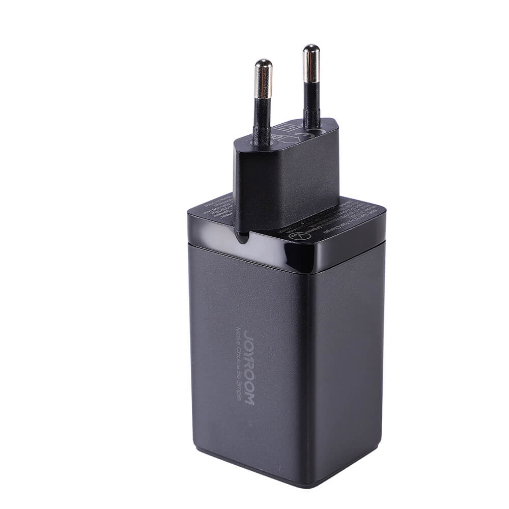 Joyroom TCG01 65W GaN Ladegerät 2×USB-C + USB-A + 100W Kabel Schwarz - MIZO.at