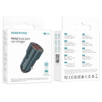 Borofone BZ19 Wisdom Car Charger 2xUSB | QC/FCP/AFC 12W - MIZO.at