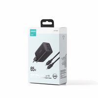 Joyroom TCG01 65W GaN Ladegerät 2×USB-C + USB-A + 100W Kabel Schwarz - MIZO.at