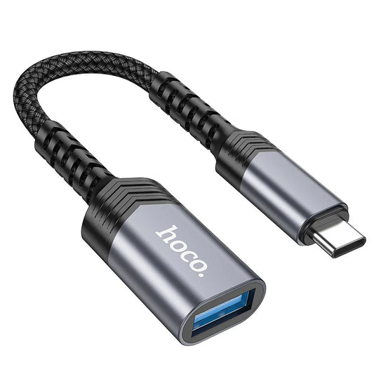 Hoco Type-C zu USB 3.0 OTG Adapter – Schwarz Schnell Datentransfer - MIZO.at