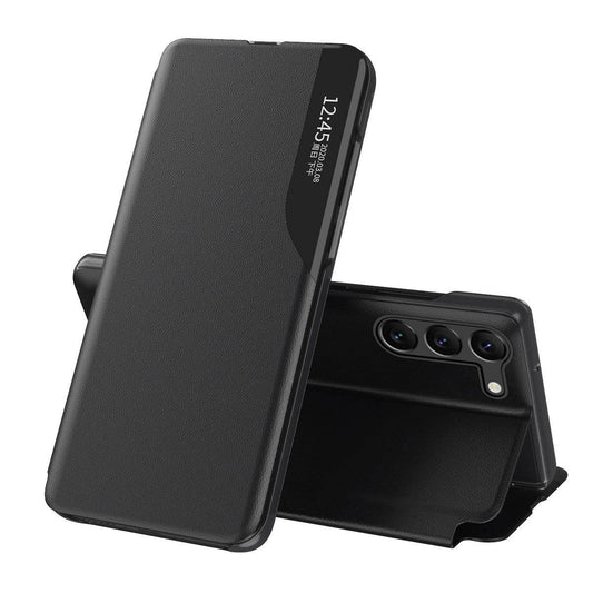 Samsung Galaxy S23 Eco Leder View Case – Schwarz, Schutz & Stil - MIZO.at