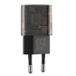 XO CE05 Clear Wall Charger 30W PD + 18W QC – Transparent Braun - MIZO.at