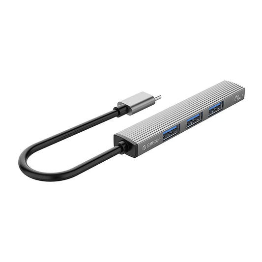 Orico AH-13 USB-C Hub 4-Port | 1x USB 3.0, 3x USB 2.0, Grau - MIZO.at