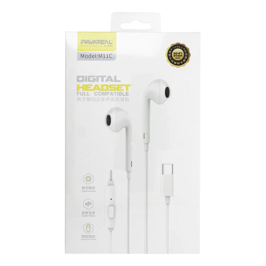 PAVAREAL PA-M11C Wired Earphones | Hi-Fi Sound with USB-C - MIZO.at