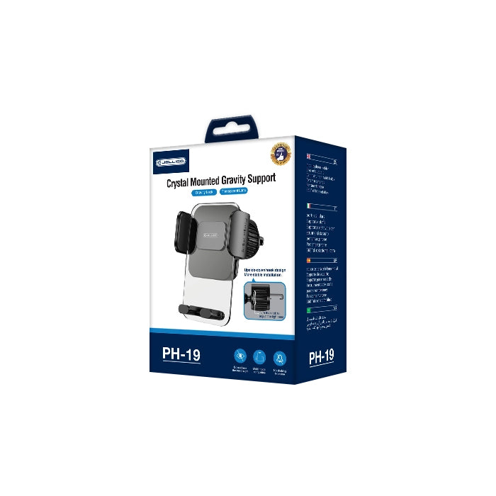 JELLICO PH19 Car Holder | Adjustable Magnetic Mount Black - MIZO.at