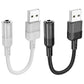 Hoco Aux USB zu 3,5mm Jack Adapter – Grau Kompatibel Praktisch - MIZO.at