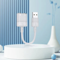 Hoco AUX USB to Dual 3.5mm Jack Adapter | Grey - MIZO.at
