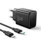 Travel Charger PD 20W mit Type-C-auf-Lightning-Kabel – Schnellladen Komplett-Set - MIZO.at