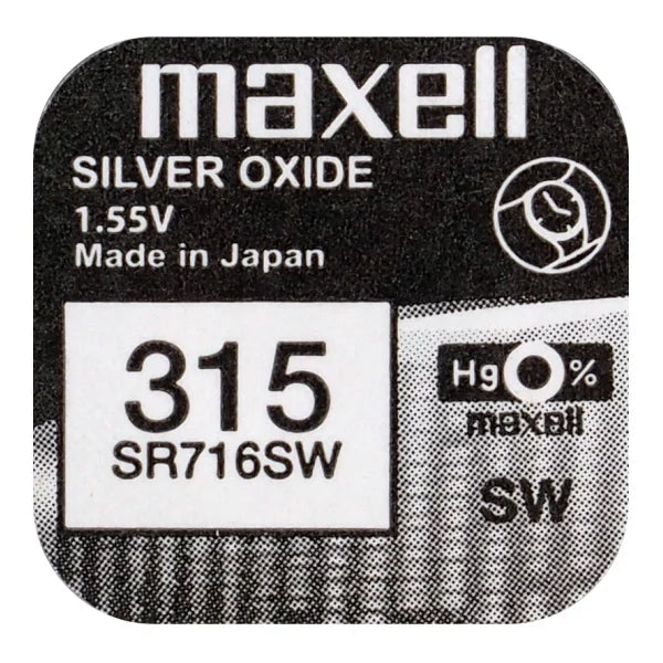 Maxell 315 SR716SW Silber Knopfzelle 1,55 V - MIZO.at