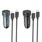 Hoco Auto-Ladegerät 20W – PD QC 18W Type-C USB-A Schwarz Dual Port - MIZO.at