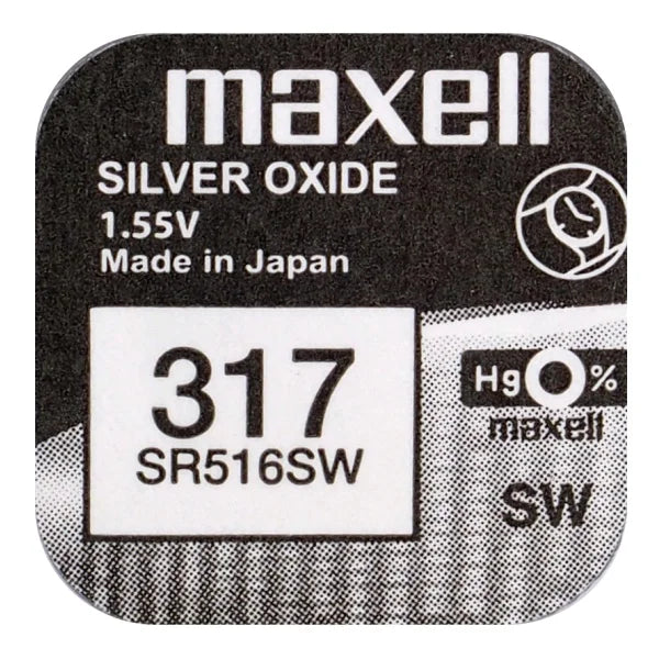 Maxell 317 SR516SW Silber Knopfzelle 1,55 V - MIZO.at