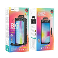 HOCO BS52 Wireless Bluetooth Speaker + Wired Microphone | Black - MIZO.at