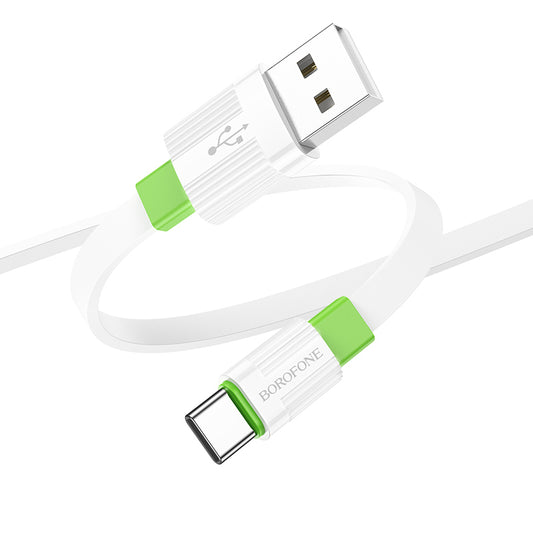 Borofone BX89 Union Cable | USB-C 3A, 1 m Weiß/Grün - MIZO.at