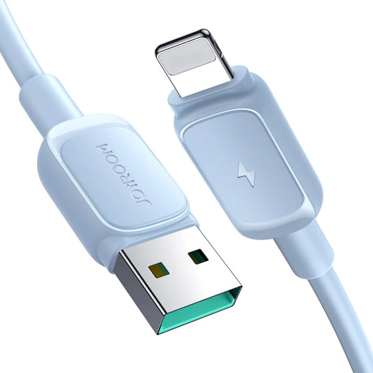 Lightning USB Kabel, 1,2 m Blau – 2,4A Schnellladen & Datentransfer - MIZO.at