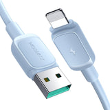 Lightning USB Kabel, 1,2 m Blau – 2,4A Schnellladen & Datentransfer - MIZO.at