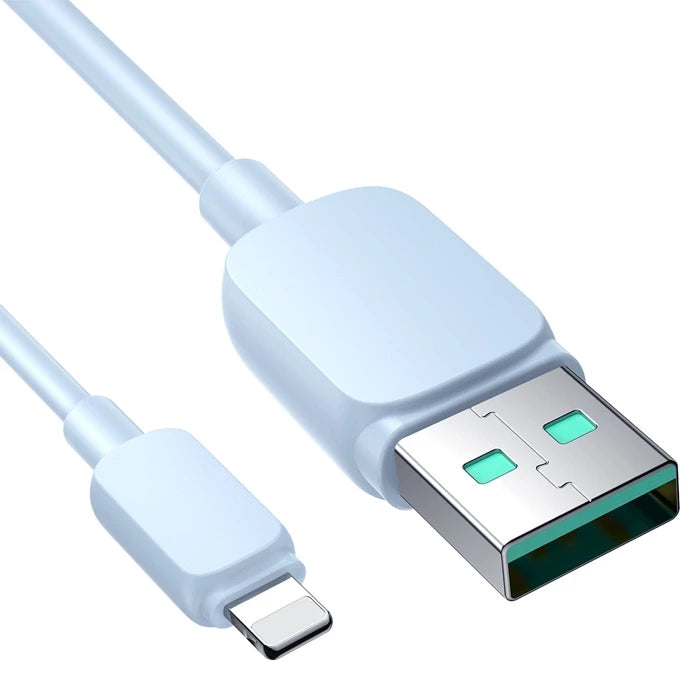 Lightning USB Cable 2.4A | Fast Charging & Data Transfer (1.2m, Blue) - MIZO.at