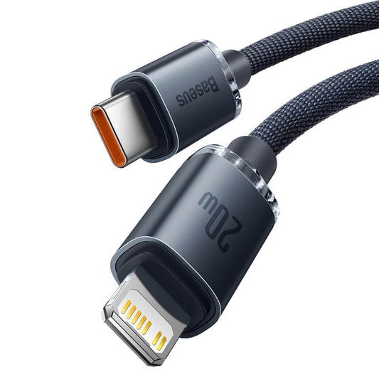 Baseus Crystal Shine USB-C to Lightning Cable 20W – 2m Black - MIZO.at