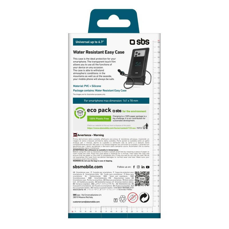 SBS Waterproof Case 6.7 White | Durable Protection for 6.7" Phones - MIZO.at