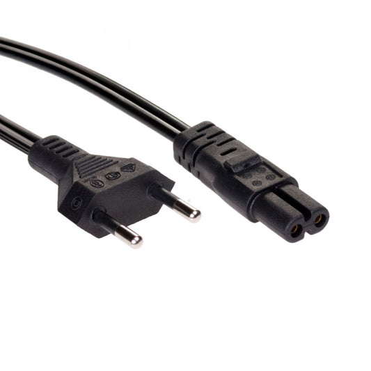 Akyga AK-RD-01A Stromkabel 1,5m | IEC C7 Euro-8-Kupplung Schwarz - MIZO.at