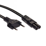 Akyga AK-RD-01A Stromkabel 1,5m | IEC C7 Euro-8-Kupplung Schwarz - MIZO.at