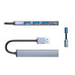 Orico AH-A13 USB-A Hub 4-Port | 1x USB 3.0, 3x USB 2.0, Grau - MIZO.at