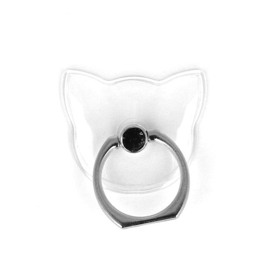 Ring Holder Cat Shape | Transparent, 360°, Universal Griff - MIZO.at