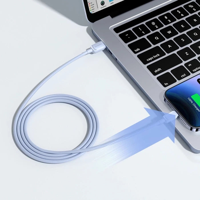 Lightning USB Cable 2.4A | Fast Charging & Data Transfer (1.2m, Blue) - MIZO.at