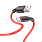 Borofone BX63 Charming Cable | USB-C 3A, 1 m Schwarz/Rot - MIZO.at